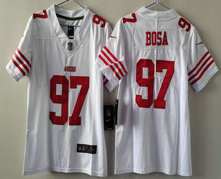 Youth San Francisco 49ers #97 Nick Bosa White Limited Vapor Jersey