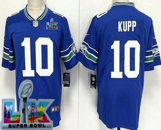 Youth Seattle Seahawks #10 Cooper Kupp Limited Blue Super Bowl LX Vapor Jersey