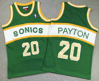 Youth Seattle Sonics #20 Gary Payton Green Throwback Swingman Jersey