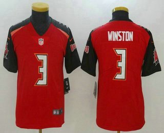 Youth Tampa Bay Buccaneers #3 Jameis Winston Red 2017 Vapor Untouchable Stitched NFL Nike Limited Jersey