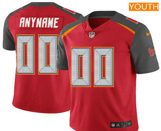 Youth Tampa Bay Buccaneers Custom Vapor Untouchable Red Team Color NFL Nike Limited Jersey