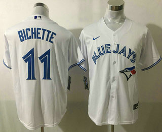 Youth Toronto Blue Jays #11 Bo Bichette White Stitched MLB Cool Base Nike Jersey