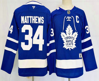 Youth Toronto Maple Leafs #34 Auston Matthews Blue 2025 Stitched Jersey